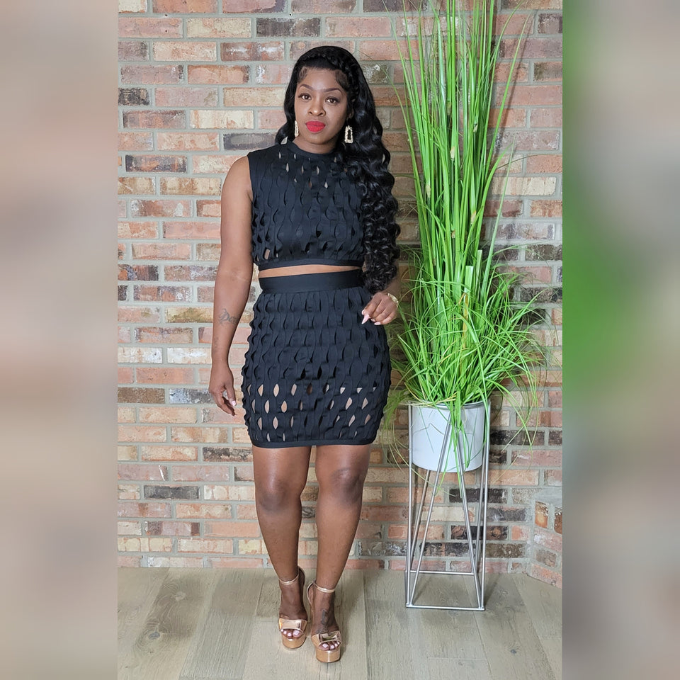 Bandage skirt set