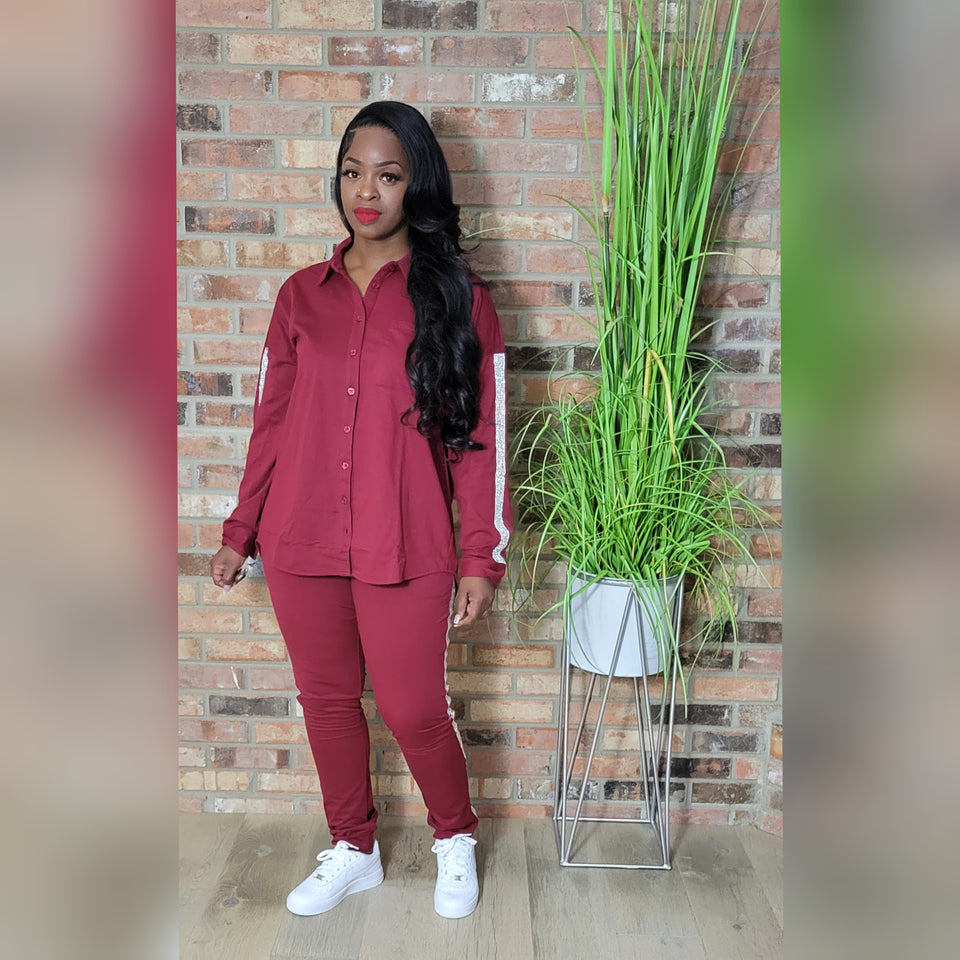 Yailin set(Burgundy)
