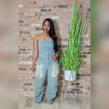 Sara denim jumpsuit