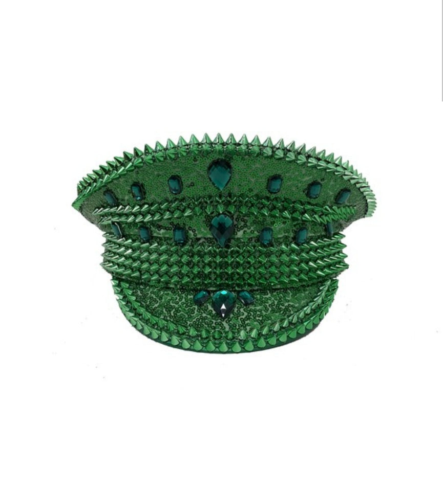 Mardi gras captain hat(Green)